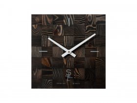 Часы настенные SLT 5195 CHESS BLACK WOOD в Мохнатом Логу - mohnatyj-log.mebel-nsk.ru | фото