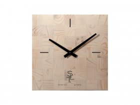 Часы настенные SLT 5196 CHESS WHITE WOOD в Мохнатом Логу - mohnatyj-log.mebel-nsk.ru | фото