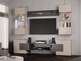 Гостиная Фэнтези (кашемир/графит) в Мохнатом Логу - mohnatyj-log.mebel-nsk.ru | фото