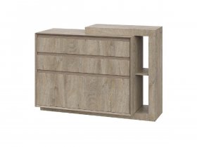 Комод 1200 22 J-Э Этна (дуб эндгрей) в Мохнатом Логу - mohnatyj-log.mebel-nsk.ru | фото