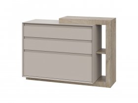 Комод 1200 22 J-Э Этна (дуб эндгрей/кашемир) в Мохнатом Логу - mohnatyj-log.mebel-nsk.ru | фото
