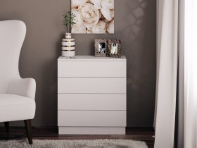 Комод Км010 (белый) в Мохнатом Логу - mohnatyj-log.mebel-nsk.ru | фото