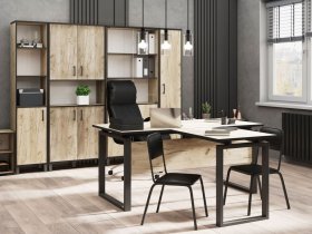 Комплект Гермес лофт (дуб крафт серый) в Мохнатом Логу - mohnatyj-log.mebel-nsk.ru | фото