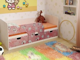 Кровать детская с ящиками 1,86 Минима Hello Kitty в Мохнатом Логу - mohnatyj-log.mebel-nsk.ru | фото