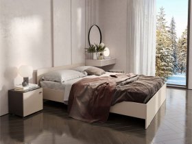 Кровать двухспальная 1,6м Гиза в Мохнатом Логу - mohnatyj-log.mebel-nsk.ru | фото