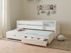 Кровать двухуровневая с ящиками «Лапландия» в Мохнатом Логу - mohnatyj-log.mebel-nsk.ru | фото