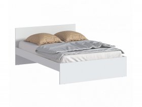 Кровать двуспальная 1,4м Бруклин СБ-3353 (белый) в Мохнатом Логу - mohnatyj-log.mebel-nsk.ru | фото