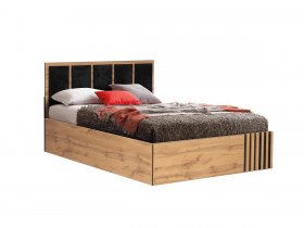 Кровать двуспальная с подъем. мех. 1,6 м Либерти 51.20 в Мохнатом Логу - mohnatyj-log.mebel-nsk.ru | фото