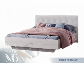 Кровать двуспальная 1,6м Кимберли КР-13 в Мохнатом Логу - mohnatyj-log.mebel-nsk.ru | фото