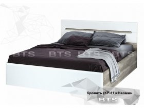 Кровать двуспальная 1,6 м  Наоми КР-11 в Мохнатом Логу - mohnatyj-log.mebel-nsk.ru | фото