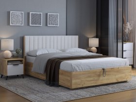 Кровать двуспальная 1,6м Юлия в Мохнатом Логу - mohnatyj-log.mebel-nsk.ru | фото
