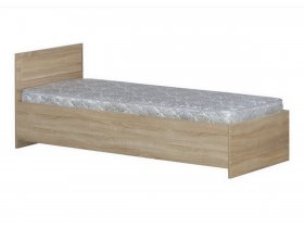 Кровать односпальная 0,9м-2 (прямая спинка) в Мохнатом Логу - mohnatyj-log.mebel-nsk.ru | фото