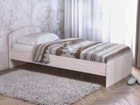 Кровать односпальная 80 с низкой спинкой (ясень шимо светлый) в Мохнатом Логу - mohnatyj-log.mebel-nsk.ru | фото