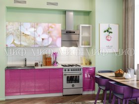 Кухонный гарнитур Вишневый цвет в Мохнатом Логу - mohnatyj-log.mebel-nsk.ru | фото