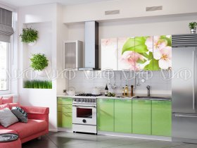 Кухонный гарнитур Яблоневый цвет в Мохнатом Логу - mohnatyj-log.mebel-nsk.ru | фото