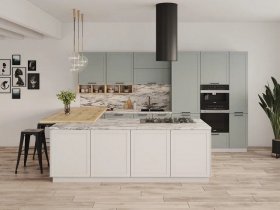 Модульная кухня Перо 3,4м (оазис) в Мохнатом Логу - mohnatyj-log.mebel-nsk.ru | фото