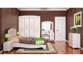 Модульная спальня Каролина в Мохнатом Логу - mohnatyj-log.mebel-nsk.ru | фото