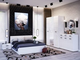 Модульная спальня Нэнси NEW в Мохнатом Логу - mohnatyj-log.mebel-nsk.ru | фото