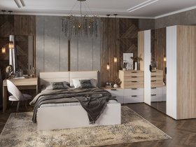 Модульная спальня Норд в Мохнатом Логу - mohnatyj-log.mebel-nsk.ru | фото
