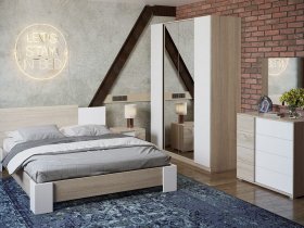 Модульная спальня «Валери» в Мохнатом Логу - mohnatyj-log.mebel-nsk.ru | фото