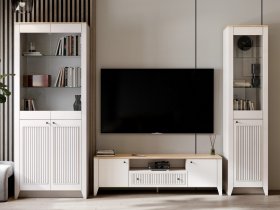 Модульная стенка Валенсия в Мохнатом Логу - mohnatyj-log.mebel-nsk.ru | фото