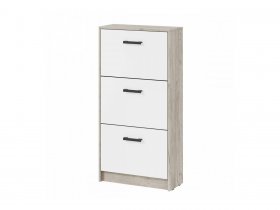 Обувница ОБ-3 Вега (дуб крафт серый/белый) в Мохнатом Логу - mohnatyj-log.mebel-nsk.ru | фото