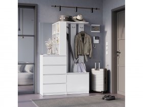 Прихожая Симпл ПР-04 (белый) в Мохнатом Логу - mohnatyj-log.mebel-nsk.ru | фото