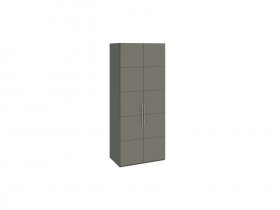 Шкаф для одежды с 2 дверями Наоми (джут/фон серый) СМ-208.07.03 в Мохнатом Логу - mohnatyj-log.mebel-nsk.ru | фото