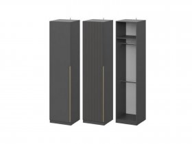 Шкаф ШК-50 Эккервуд (графит) в Мохнатом Логу - mohnatyj-log.mebel-nsk.ru | фото