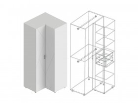 Шкаф угловой 90 гр. Сандра в Мохнатом Логу - mohnatyj-log.mebel-nsk.ru | фото