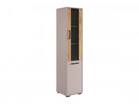 Стеллаж Лайт-2 (кашемир/дуб крафт золотой) в Мохнатом Логу - mohnatyj-log.mebel-nsk.ru | фото