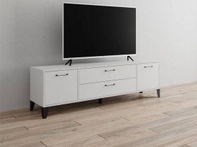 Тумба под ТВ Парус-13 (белый) в Мохнатом Логу - mohnatyj-log.mebel-nsk.ru | фото